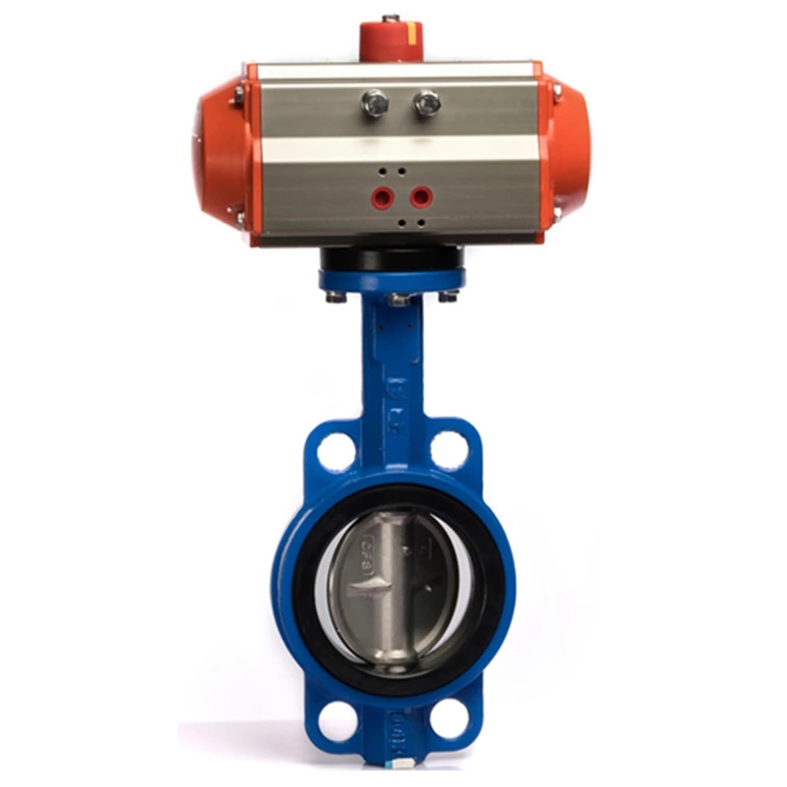 D671F Series PTFE Stainless Steel DN50~350 Pneumatic Wafer Butterfly Valve