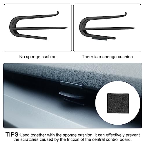 Image of ALI2 6 Pieces Air Freshener Adapter Compatible with Tesla Model 3 Model Y,Car Air Vent Freshener Fixing Clip Adapter Air Freshener Holder with Sponge Pad Compatible with Tesla Model 3 Model Y,Black