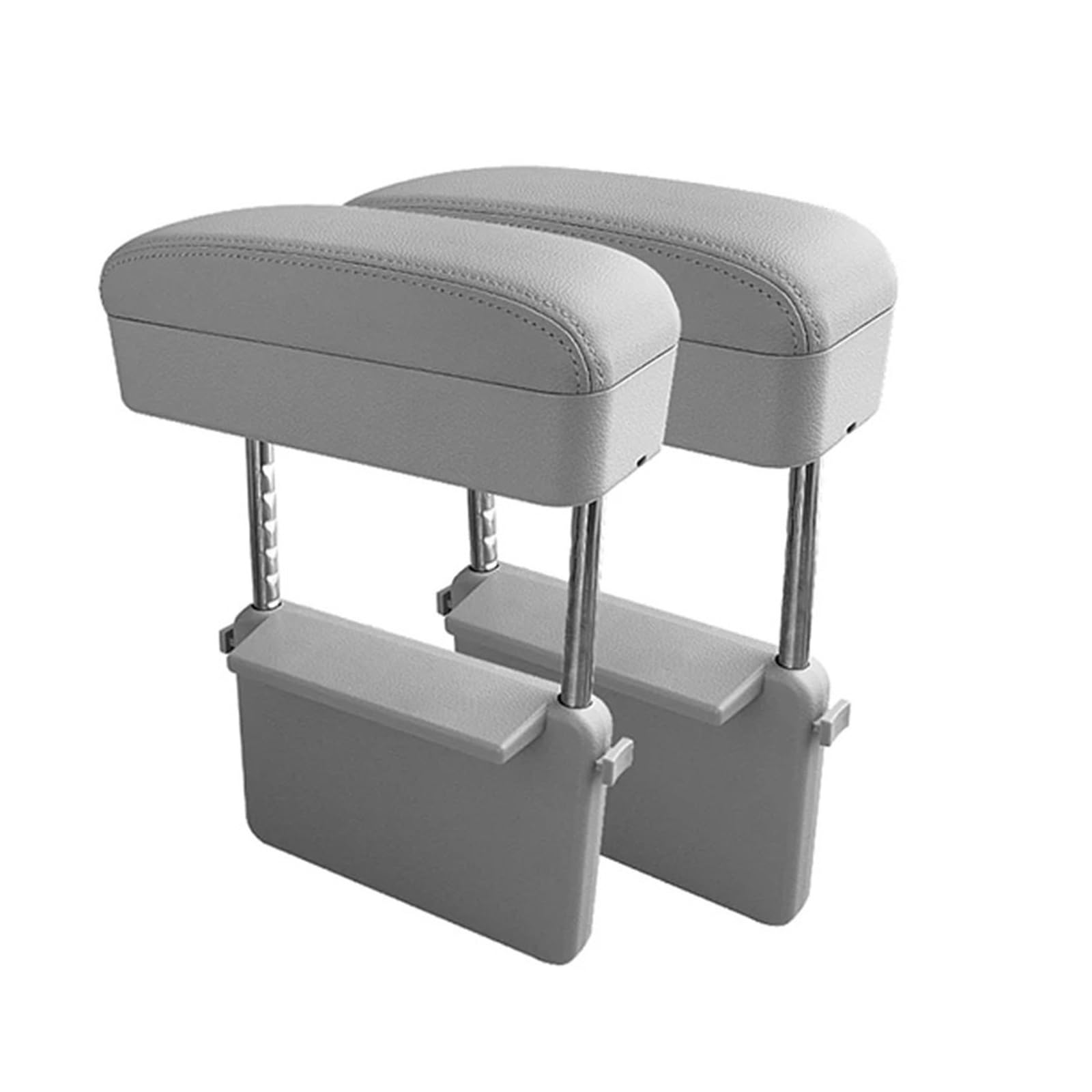 Hguvsjd Armrest Box Universal Car Styling Armrest Box Elbow Support Adjustable Center Console Rest Seat Gap Organizer Car Armrests(2 sets Gray)