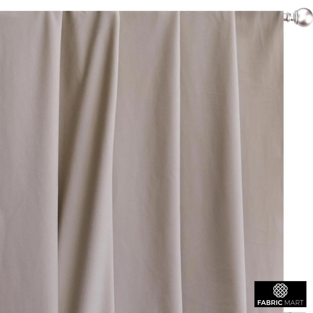 Fabric Mart Direct Adular Tela por Metro, 137 cm o 54 pulgadas Ancho Beige Terciopelo Tela, 1 medidor continuo Terciopelo de felpa de alta calidad Tela, Telas Para Tapizar, Cortinas Cojines