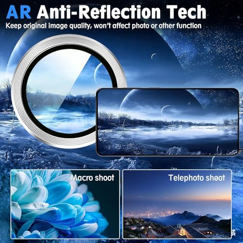 Image of CLITZ for Samsung Galaxy S26 Ultra Camera Lens Protector, Alloy Individual Lens Protectors with Alignment Frame, 9H Hardness, HD Clear, Scratch Resistant, Glass, White
