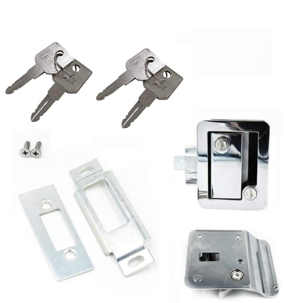 Serratura Per Porta Con Serratura A Scatto, Per Caravan, Camper, Caravan, Sistema FF, HSC, Colore Bianco