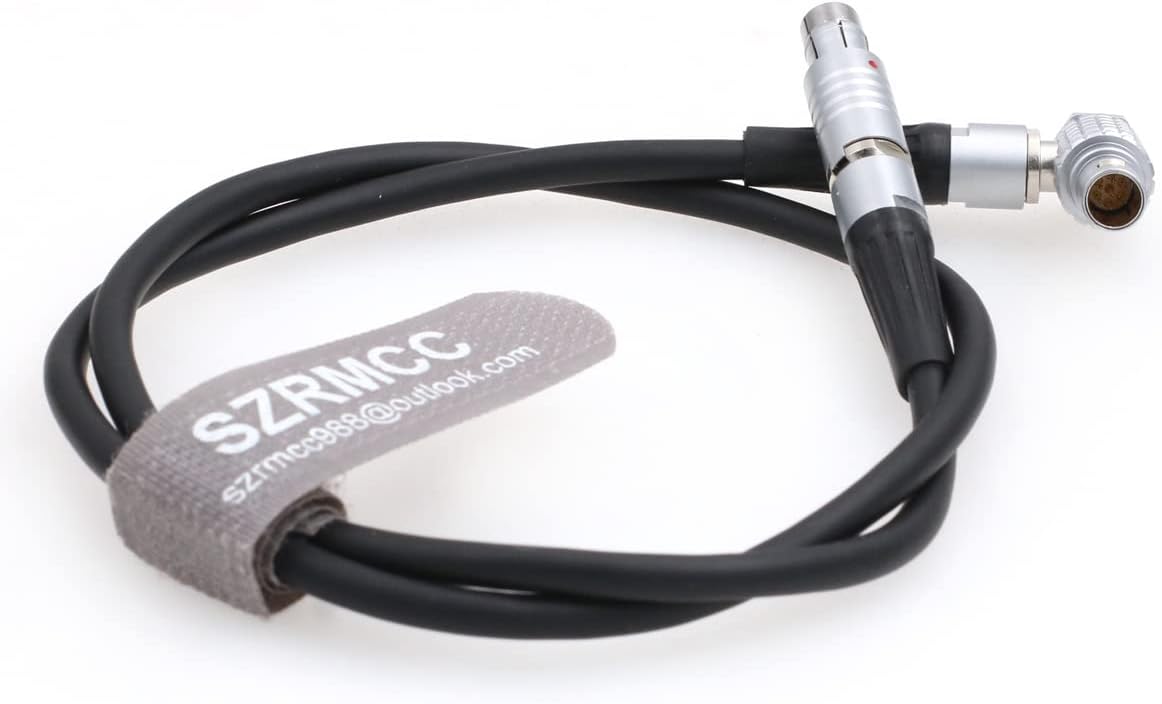 SZRMCC Fischer 3 Pin to 7 Pin Run Stop Cable for ARRI Alexa Mini LF Amira Camera to Tilta Right Side Wooden Handle 2.0 Tiltaing Recording Handle (Straight Cable)