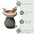 Glitzhome 20.75" H Outdoor Water Fountain with LED Light and Pump, Zen Style Faux Stone Texture Birdbath Outdoor Fountain with Birds Decor, Outdoor Floor Fountain for Porch Deck Patio Backyard