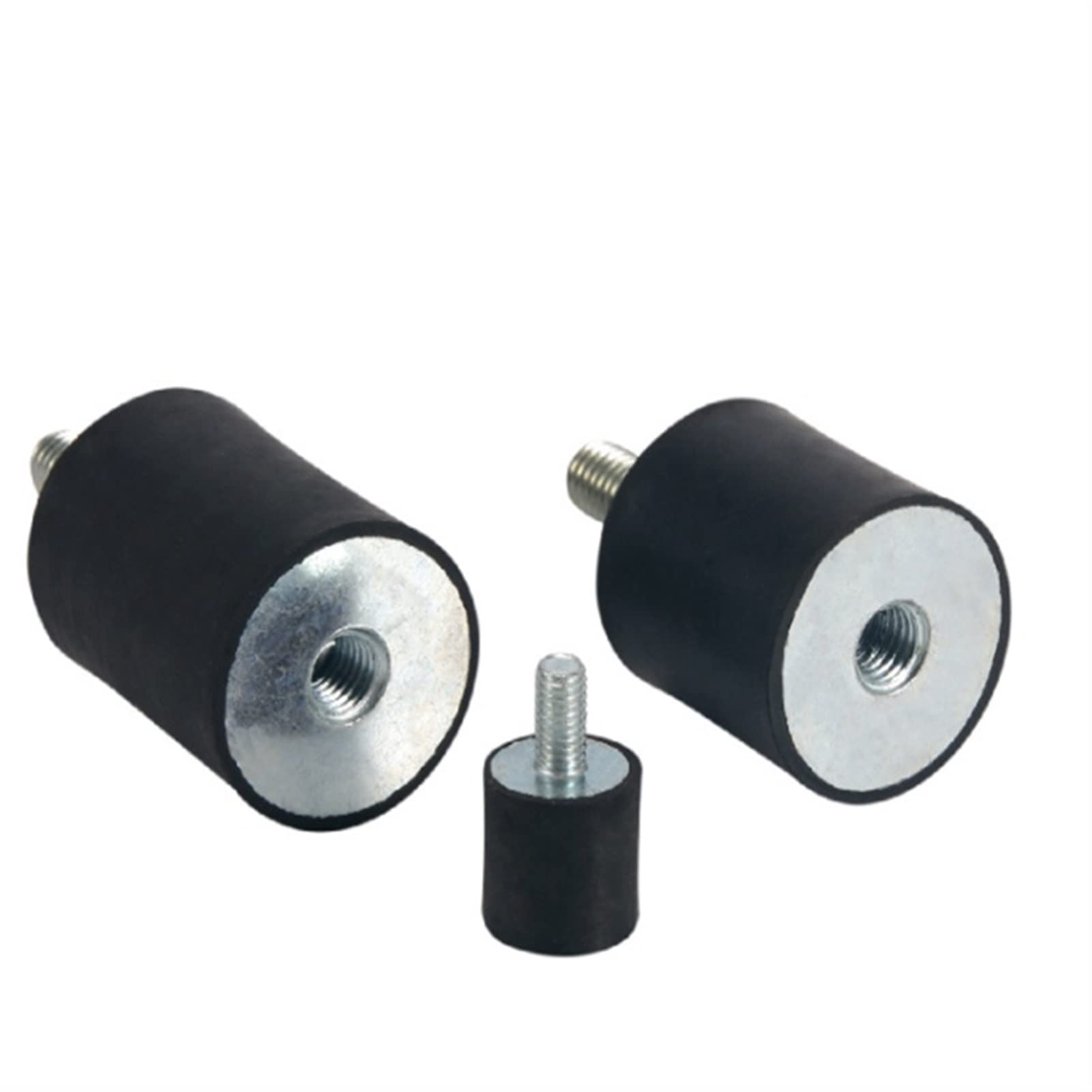 Soportes de Bobina de Goma, Soportes aisladores de vibración, 4 Piezas de Rosca M8, aislador de Bobina cilíndrico Que Absorbe los Golpes(M8 40x20mm)