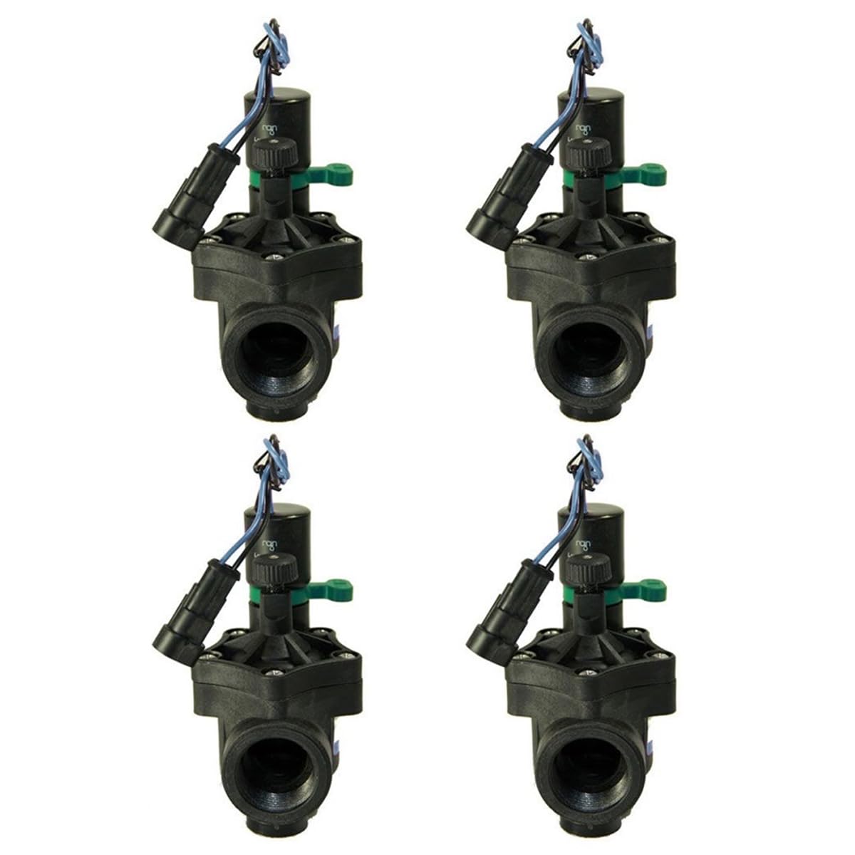[Pack 4] Elettrovalvola rain 150 3/4". 9 V. femmina con regolatore di portata. Elettrovalvola pressione fino a 12 bar | portata fino a 100 l/min | robusto e compatto