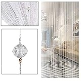 Eve Split Decorative Door String Curtain Beads Wall Panel Fringe Window Divider Blind for Wedding Co