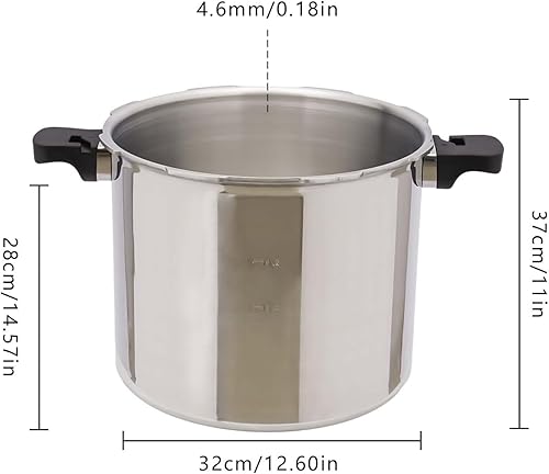 Miniatura 2 de Olla a presión 22L23 cuartos de galón con control de presión 3 ajustes PSI, presión máxima 90Kpa