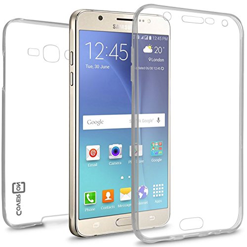 Galaxy J7 Clear Case (2016) J710, CoverON [WrapGuard Series] Full Body Two Piece Ultra Slim Fit Protective Clear TPU Cover Phone Case for Samsung Galaxy J7 (2016) J710 - Clear