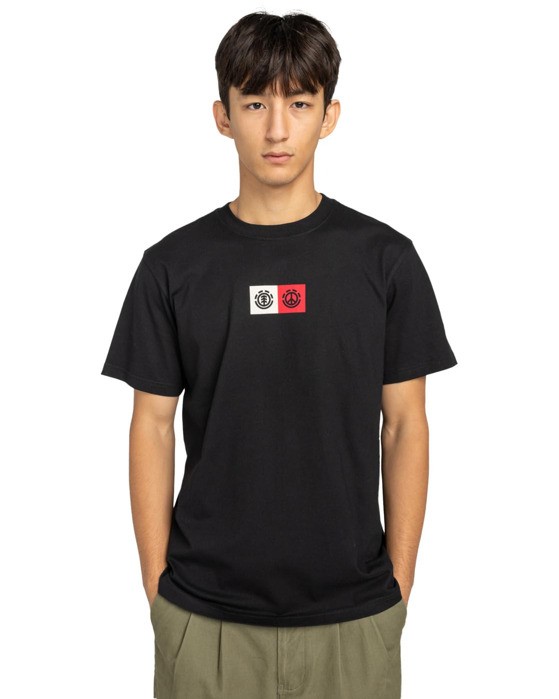 Element Dual - Short Sleeve T-Shirt - Men - Black.
