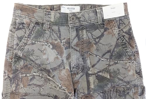 Hollister California Men's Stretch Twill Baggy Workwear Pants HOM-382