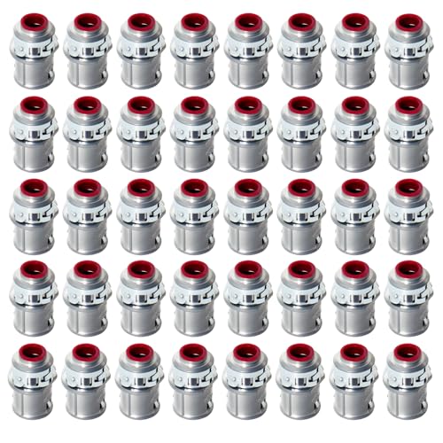 Image of MAKERELE 3 /8 inch Snap-in MC Connector for Steel & Aluminum MC /AC Cable