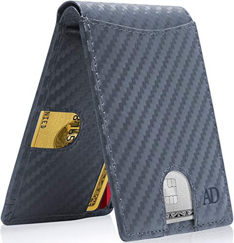Access Denied Bifold Wallets For Men Slim Wallet - Leather RFID Minimalist Front Pocket Mens Wallet Credit Card Holder
