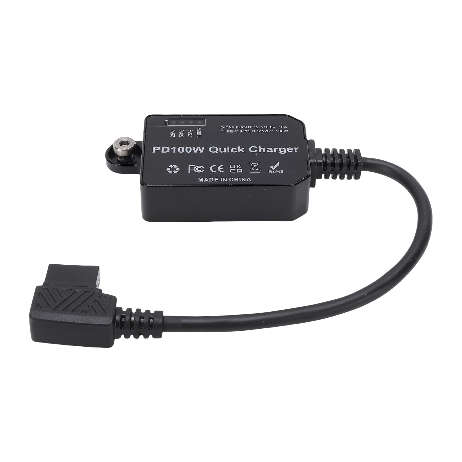 Zasilacz D Tap to Type C, Dwukierunkowa Szybka ładowarka PD 100 W, Adapter Systemu Zarządzania Akumulatorem do Akumulatora z Mocowaniem V, Laptopów, Aparatów i Telefonów