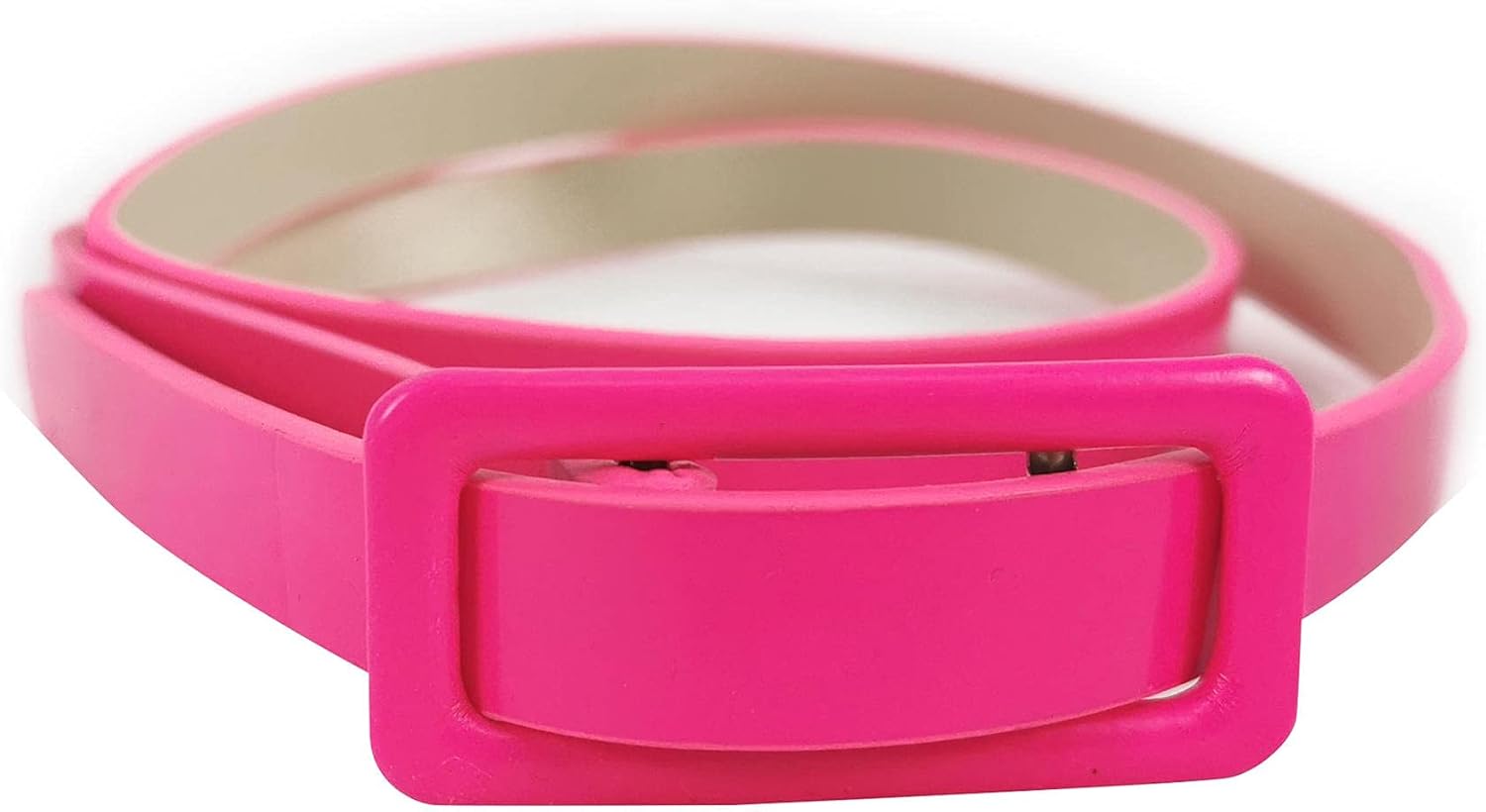 Kids Girls Belt Shinny Adjustable Buckle PU Leather Waist Belts