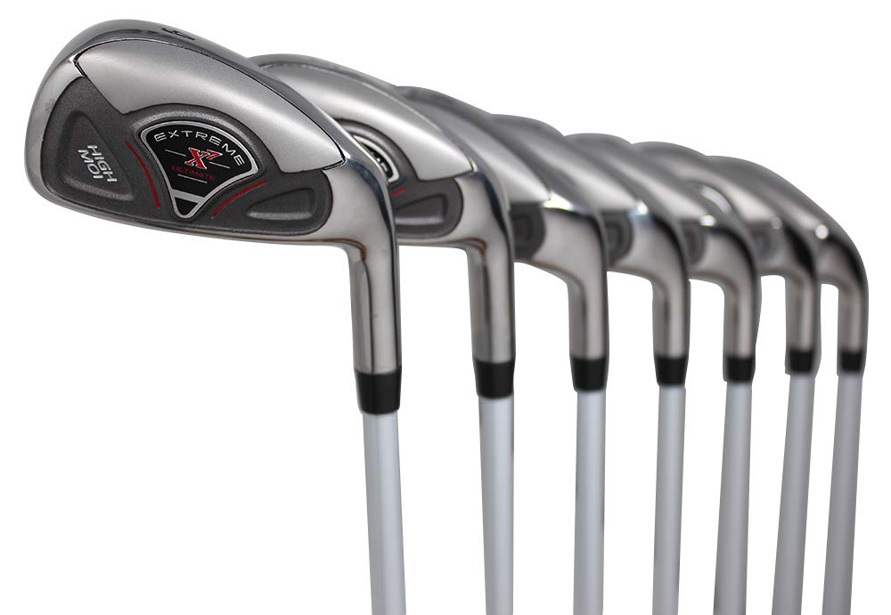 Extreme X7 High MOI Complete 7-Piece Men's Iron Set (4-PW) Right Handed Regular R Flex Graphite Shafts