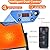 Smart Chicken Coop Heater, 180W Double-Sided Brooding Heating Panel with Thermostat Remote Control Timing & Adjustable Temp, Hanging and Standing Angle Adjustable, for Chicken Home Pet (H88A-Z1)