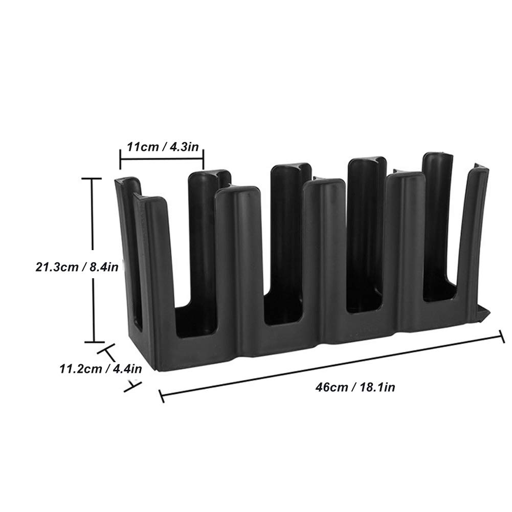 4 Fächer Kaffeebecherhalter, Wiederverwendbar Acryl Kaffee Spender Organizer, Milch Tee Shop Aufbewahrung Zubehör für Zuhause, Küche, Büro, Bar, Arbeitsplatte, Pausenraum(Gerade)