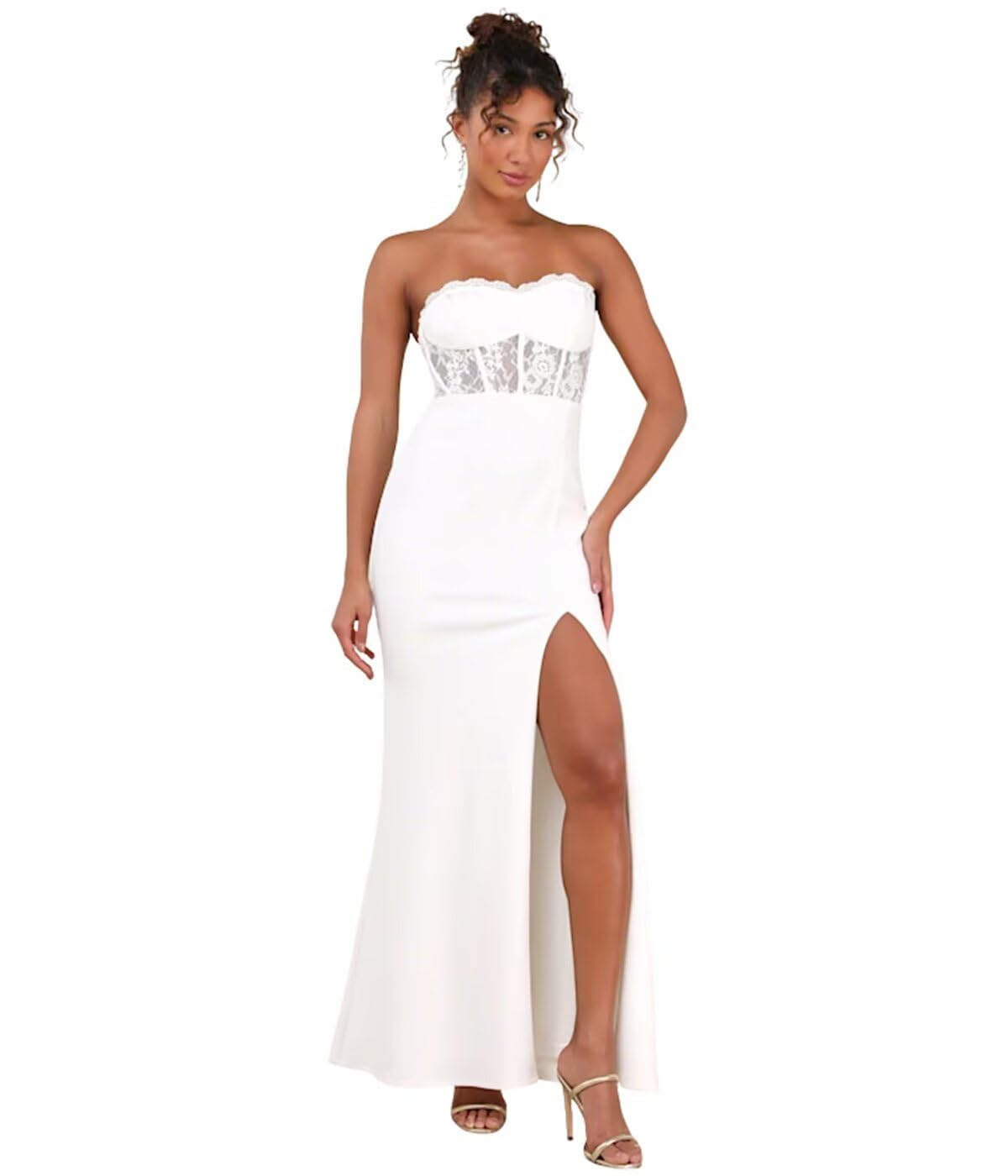 Lace Mermaid Wedding Dress for Bride A Line Tulle Corset Boho Beach Bridal Gown with Long Train 2026