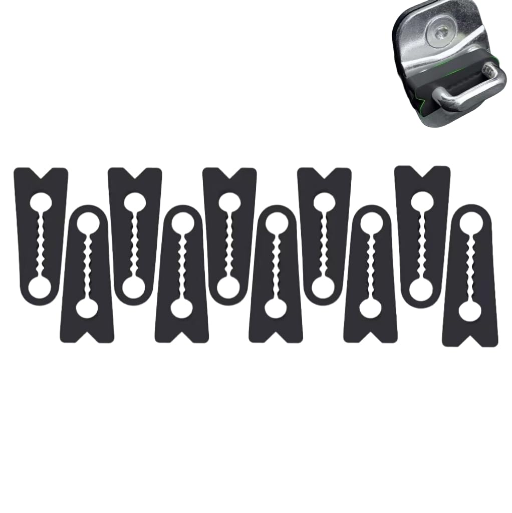 Tryagat 10 Pcs Car Door Shock Absorber Pads for Fiat Topolino 2023-2025, Silent Buffer Gasket Anti-collision Guard Silicone Noise Reduction Durable