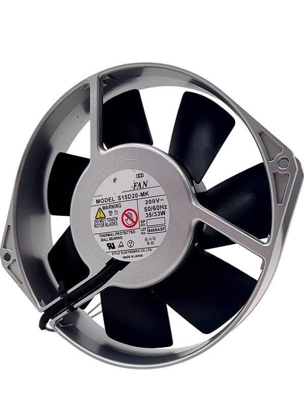 Style Fan S15D20-MK 200VAC 17238 All-Metal High-Temp Axial Fan
