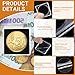 ENPOINT 100pcs Silver Dollar Coin Holders for Collectors - Clear Coin Capsules with 5 Sizes (20/25/30/35/40mm) Adjustable Black Gasket