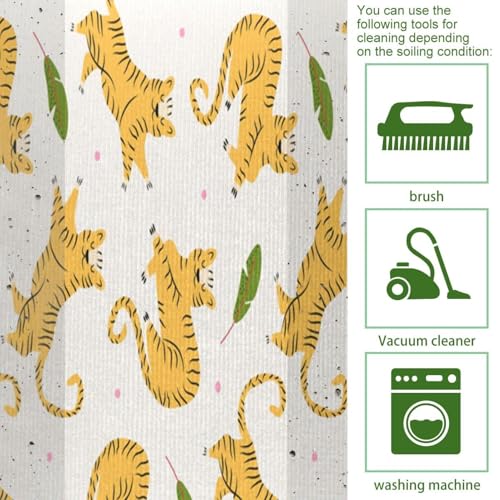Tapete de cocina de 2 piezas lavable absorbente para cuarto de lavado 5
