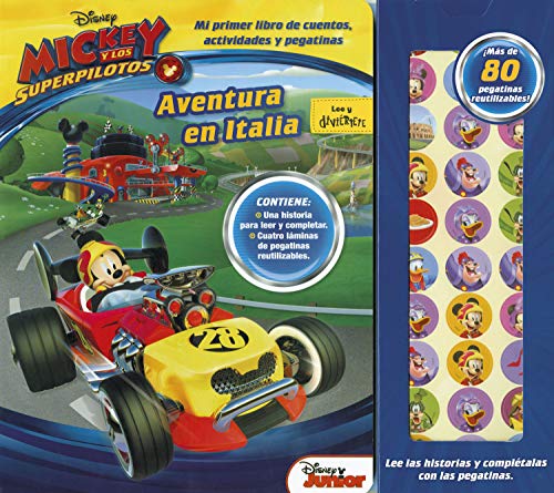 Mickey y los Superpilotos. Aventura en Italia: Mi primer libro de cuentos, actividades y pegatinas (Disney. Mickey)
