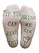 Price comparison product image Miana Creations Gin Socks If You Can Read This Bring Me Gin in Cupcake Packaging Stocking filler (as8, alpha, one_size, regular, regular, Ankle Socks)