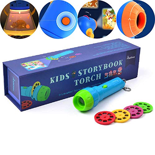 Preisvergleich Produktbild HONGFAN Kinder Multifunktionale Geschichte Projektor, Kinder Nachtlicht Früherziehung Starlight Sleeper Leuchtendes Spielzeug Taschenlampe
