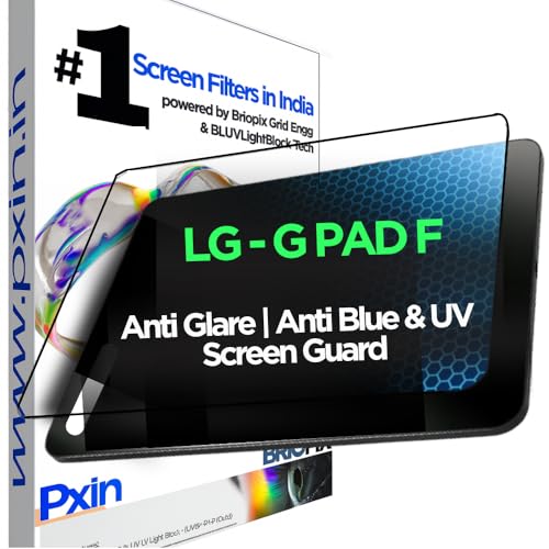 Image of Pxin Tablet Anti Bluelight and Anti Glare Screen Guard compatible with LG - G PAD F | BLUV Lightblock Tech | Scratch Proof | Prevents bluelight | Eye Protection | No Dry Eyes