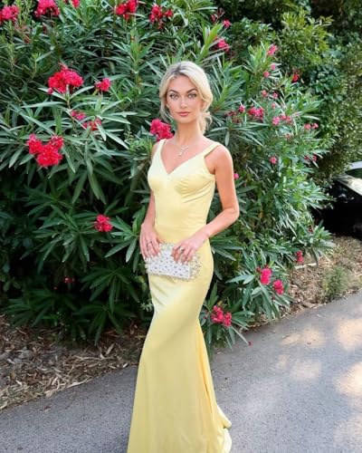 SoDigne Mermaid Satin Bridesmaid Dresses for Women Backless Long Prom Dress Spaghetti Straps Formal Evening Gown2