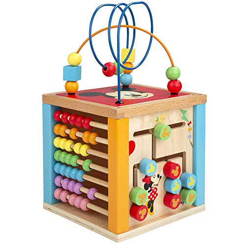 Woomax - Juguetes Para Bebé 18 Meses - Juguete Cubo Actividades Para Bebés 1 2 Años - Mejores Juguetes Educativos Para Niños Cubos Encajables Aprender Las Horas Ábaco Pizarra Infanti Laberinto