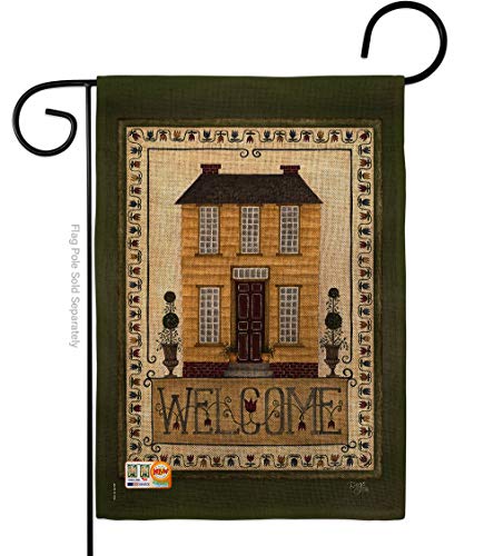 Breeze-Decor-Welcome-Yellow-House-Garden-Flag-Country-Living-Primitive-Farm-Western-Barn-American-Rustic-Cowboy-Rural-Ranch-Decoration-Banner-Small-Yard-Gift-Double-Sided-Made-in-USA Breeze Decor Welcome Yellow House Garden Flag Country Living Primitive Farm Western Barn American Rustic Cowboy Rural Ranch Decoration Banner Small Yard Gift Double Sided Made in USA