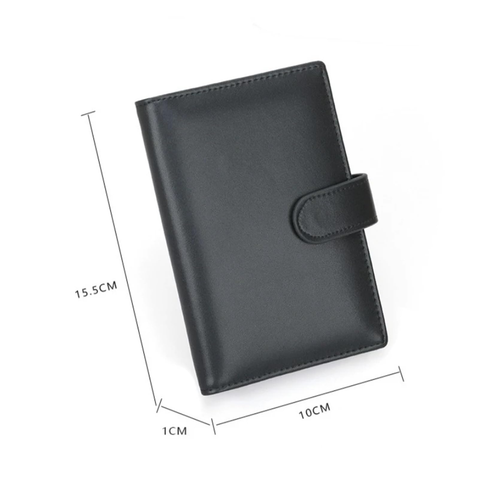 Funda for pasaporte multifuncional de piel sintética, antirrobo, con hebilla magnética y cierre magnético
