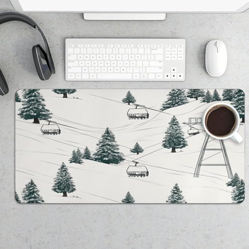 Ski Lift con alfombrilla de escritorio grande impermeable 30x60 cm miniatura 5