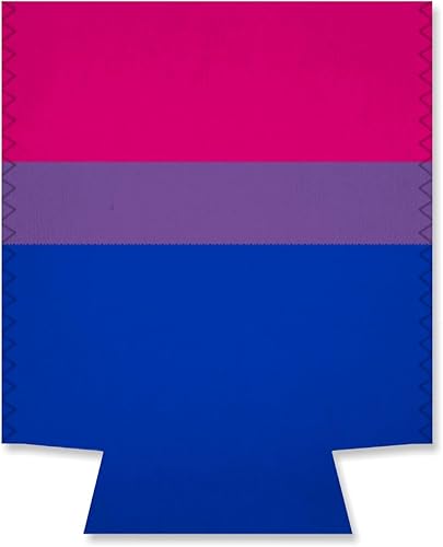 Miniatura 4 de Paquete de 1 funda para enfriar bebidas con bandera Bisexual Pride LGBTQ+