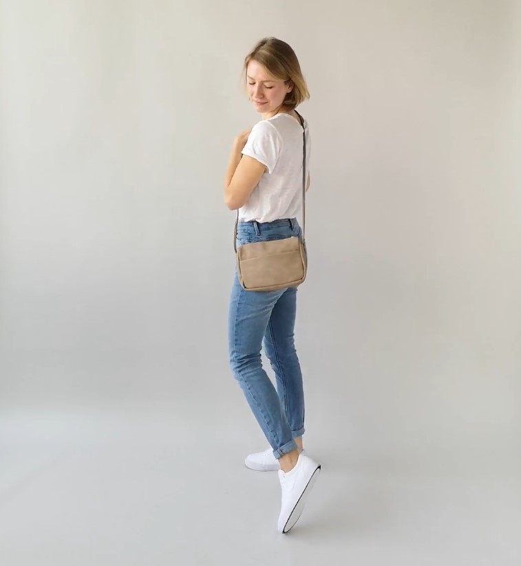 zwei shopper schoudertas Hannah HA140 Cream White crème