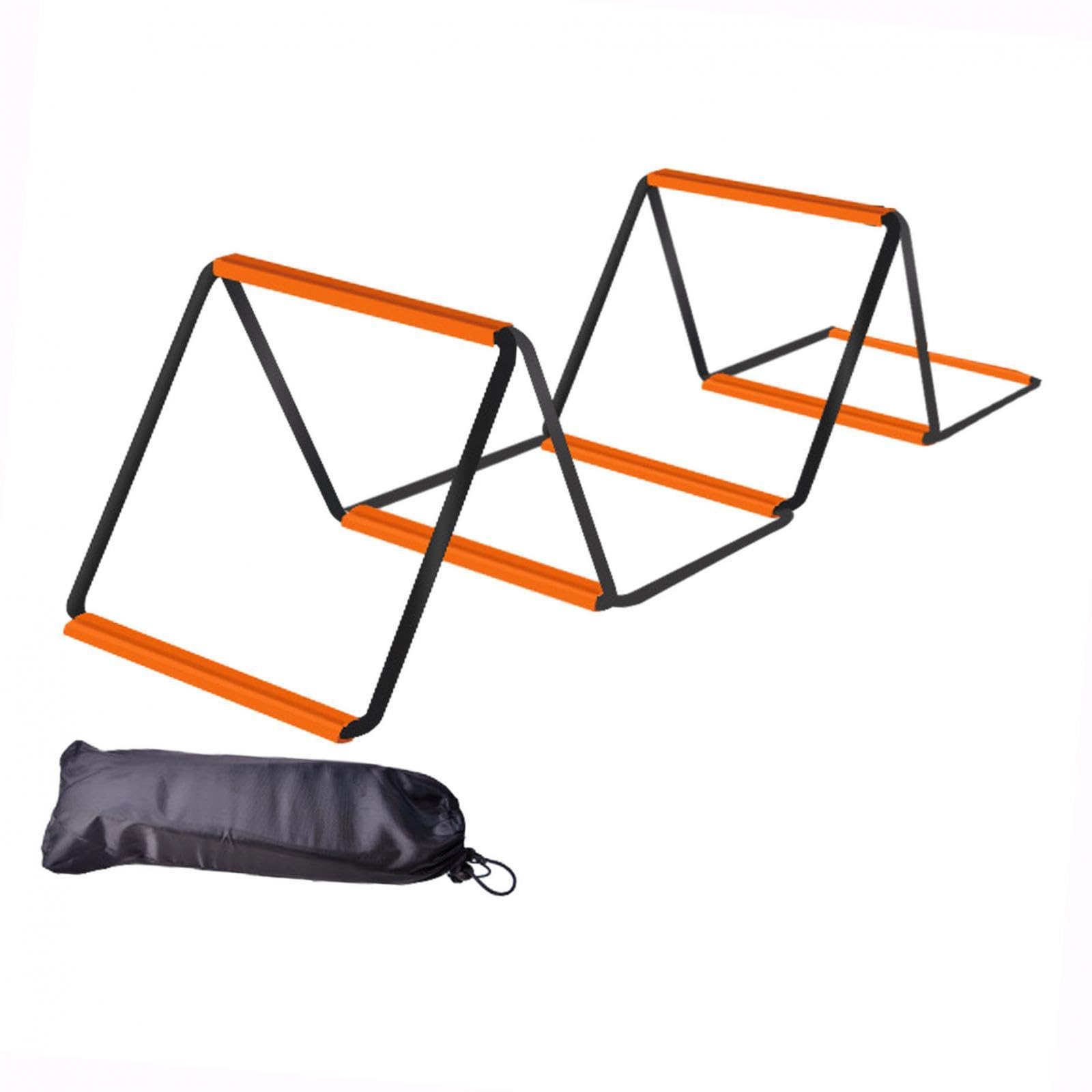 Agility Ladder Easily Set up Workout Folding Portable Football Footwork Ladder 6 Grids with Bag| Sports Equipment | Outdoor Sports Gear | Exercise Gear-image-7