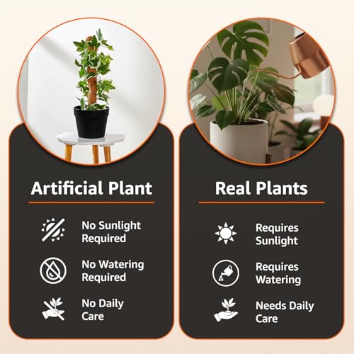 Image of amazon basics Artificial Ivy Creepers in Black Plastic Pot | Realistic 45 cm Faux Greenery | Durable Plastic | Stylish & Compact | Zero Maintenance | Indoor, Outdoor, Home & Office Decor
