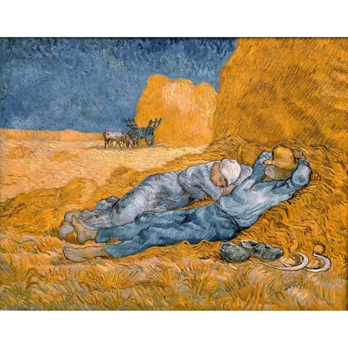 Van Gogh Rest from work impression giclée roulée 61x81 cm ARTICULOZY