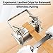 Leather Skiver Machine, Leather Splitter with Pulling Handle, Leather Skiving Tool for Belts, Wallets, Bags & DIY Craft, 3