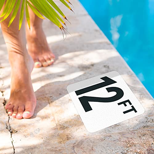 Marcador adhesivo para piscina 12 pies 6x6 pulgadas miniatura 4