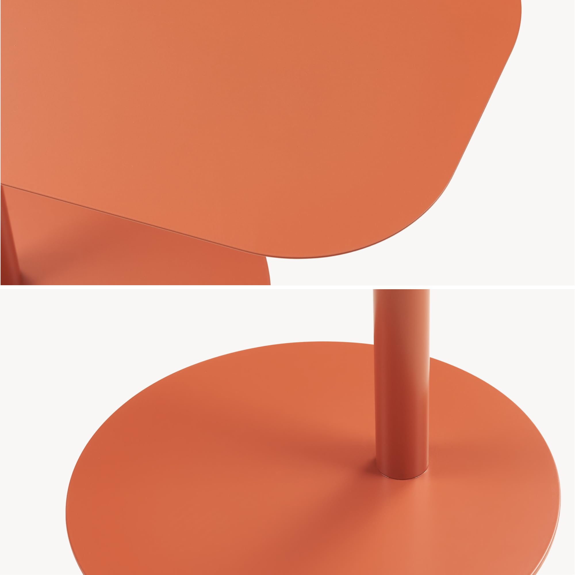 [en.casa] Table d'Appoint Bout de Canapé Table de Chevet au Style Intemporel Design Élégant Moderne Stable Intérieur Extérieur pour Salon Séjour Balcon Terasse Métal 50 x 50 x 38 cm Vert Pomme