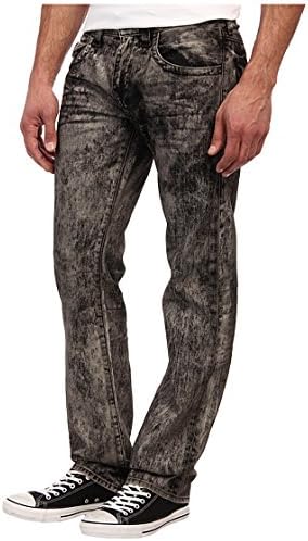 True Religion Men's Ricky Straight Leg Jean in Mineral Marble