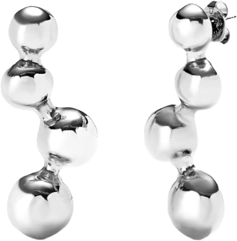 UNOde50 Bubble Drop Earrings, 4-Bead Design, SER INTREPIDA Collection