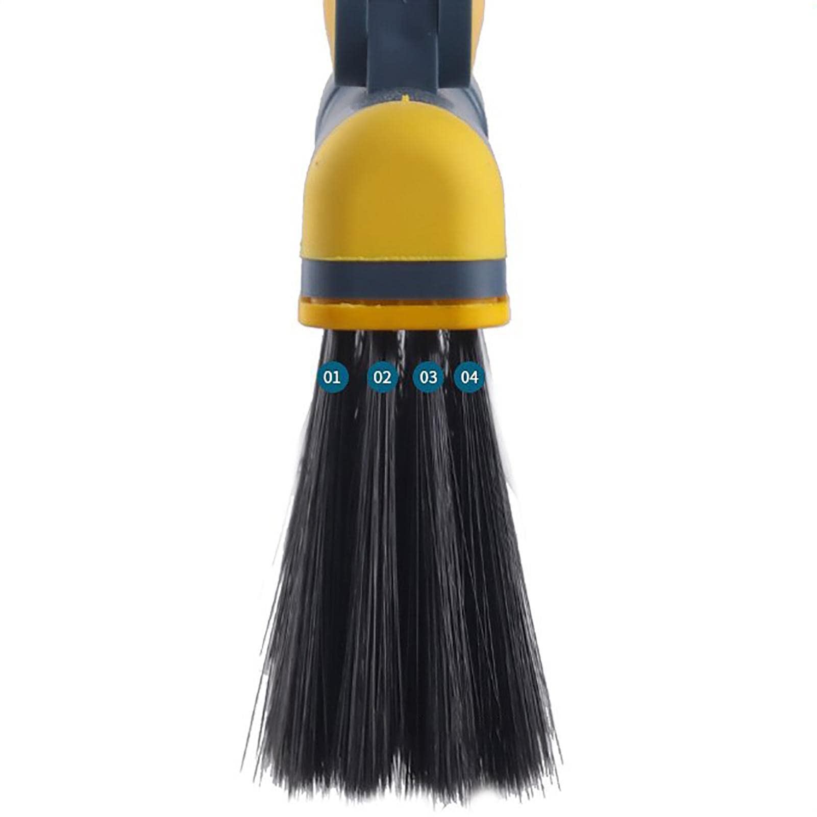 Youding - Juego de escoba giratoria de 180° y recogedor de mango largo, barredora vertical extensible para el hogar y la cocina, combo de escoba suave para una limpieza eficiente