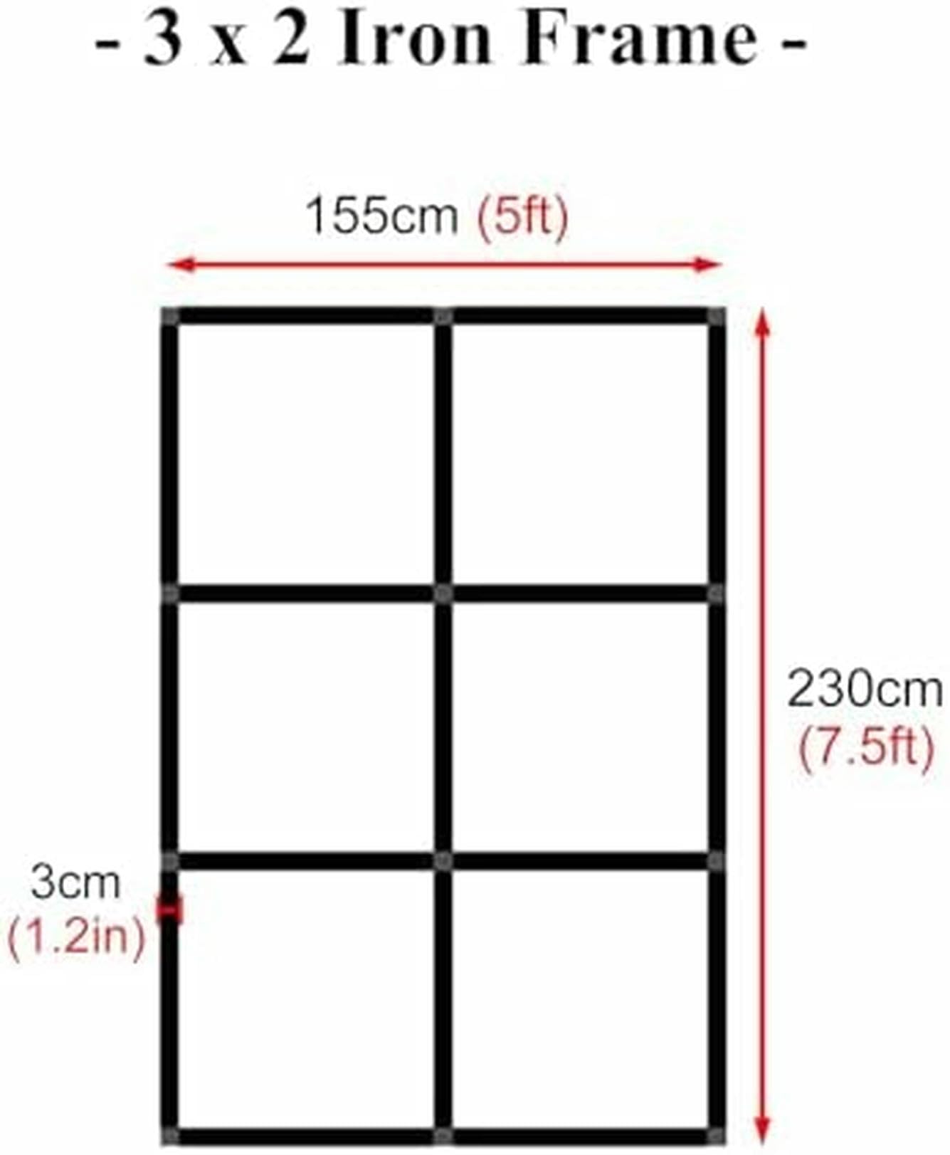 Supporto per fondale Pop-up per Esterni, Supporto per Banner Pieghevole, Cornice per Poster pubblicitari, con Barra di Supporto Extra (2,3 m (7,5 Piedi) H x 1,55 m (5 Piedi) L)