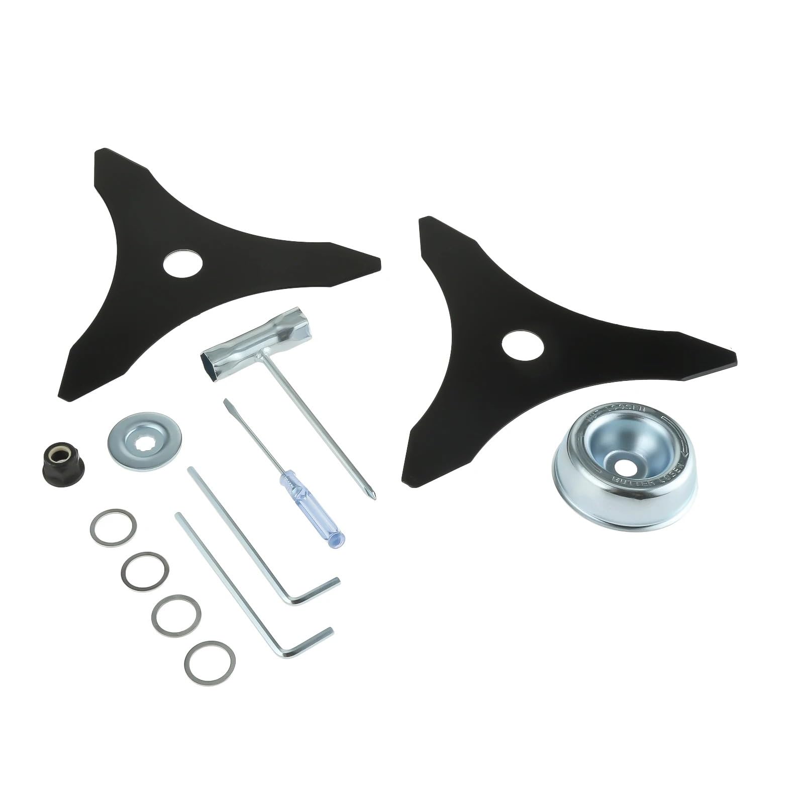 13 pz/kit per Decespugliatore In Acciaio Al Carbonio 10 Pollice * 3 Denti Lama Rider Piastra Rondella per Stihl Trimmer Weed Pasqua