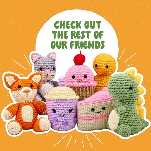 Image of Bucilla Complete Crochet Kit, Triplets in a Pod, 5 inch